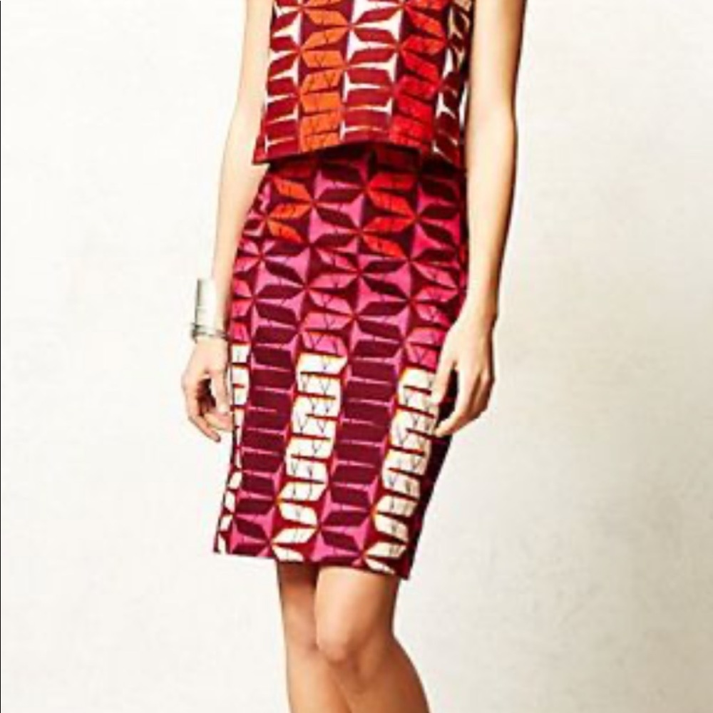 Anthropologie dutch wax skirt size 4
